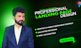 design landing page , figma website , website mockup