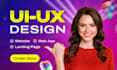 do figma design, figma website design, website ui ux design, figma landing page
