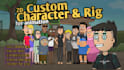 create 2d character rigged with moho pro