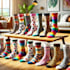 give you a premade sock designs