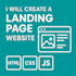 create a landing page website with HTML CSS js