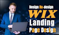 do wix landing page design, wix website design, wix redesign