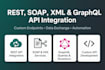 integrate  rest, soap, xml , graphql api
