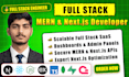 be your full stack developer using mern stack and nextjs