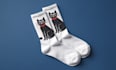 do custom socks mockup design with unlimited revision