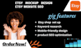 customize etsy mockup design etsy website seo