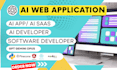develop ai saas, ai web application, ai app using langchain or deep seek