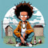 design custom 2d images in the boondocks style
