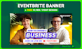 design an eventbrite banner and event flyer design