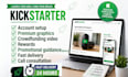 create kickstarter campaign account setup for crowdfunding campaign launch
