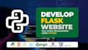 develop professional flask web application with python
