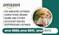 fix amazon listing issues, amazon listing errors, variation listing