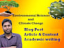 write on environmental science and climate change