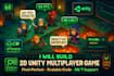 develop 2d unity game, unity 3d game, unity game design, multiplayer game, webgl