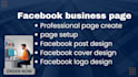 facebook business page create,setup,cover design,post design