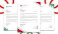 do design a modern, elegant, unique and professional letterhead within 4 hours