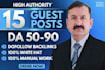 write high da guest post backlinks with SEO quality guest posting service
