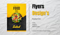 food flyer design menu