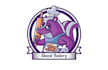 design purple skunk bakery logo