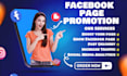 do facebook page promotion and setup