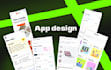 design mobile app UI in figma
