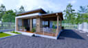 do cabin house, tiny real estate, site plan, kiosk design,house elevation render