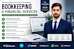 do professional bookkeeping, financial analysis   and cash flow reporting