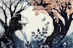 illustrate animal or botanical linocut based on your request