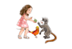 design little girl character logo
