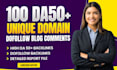 build 100 unique domain da50 plus dofollow blog comment seo backlinks