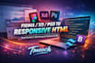 convert figma to html, psd, xd to html responsive bootstrap tailwind css