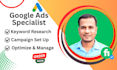 help google ads campaign setup,search,ppc ads for ecommerce and local businesses