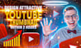 design attractive eye catchy youtube thumbnail