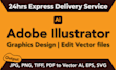graphic designer in adobe illustrator, adobe photoshop work