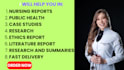 do nursing research and summary writing