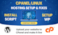 fix cpanel issues and make your website live
