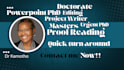 research phd, edit, proofread powerpoint presentations or dissertations writing