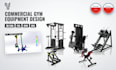design commercial gym equipment and fitness machines for manufacturing