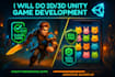 develop 3d unity game, multiplayer game development, 2d unity game, game design
