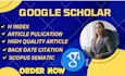 write and publish in google scholar index jornal
