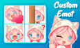 custom emote and sticker for twitch or discord