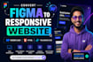 convert figma to responsive website, webflow, HTML, or tailwind CSS