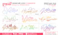 do vtuber handwritten modern signature logo design