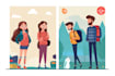 create flat vector illustration or cartoon character