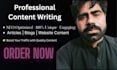 write SEO optimized articles and blog writing, for your website