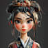 draw a digital cartoon character