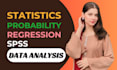 do business statistics, probability, regression analysis, spss data analysis