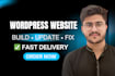 build professional wordpress website, customize, update an bug fix for wordpress