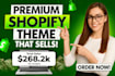 install any premium shopify themes like prestige,focal,impact