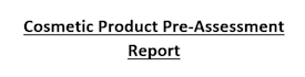 do cosmetic product safety report